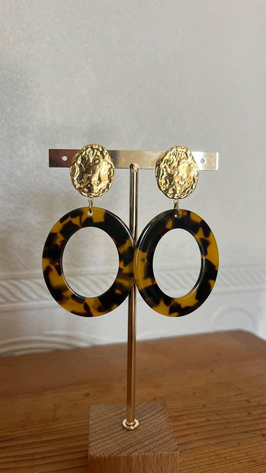 Boucles d'oreilles léopard