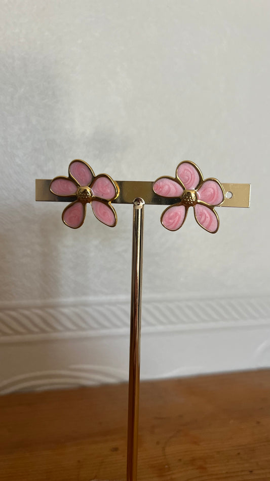 Boucles d'oreilles flores