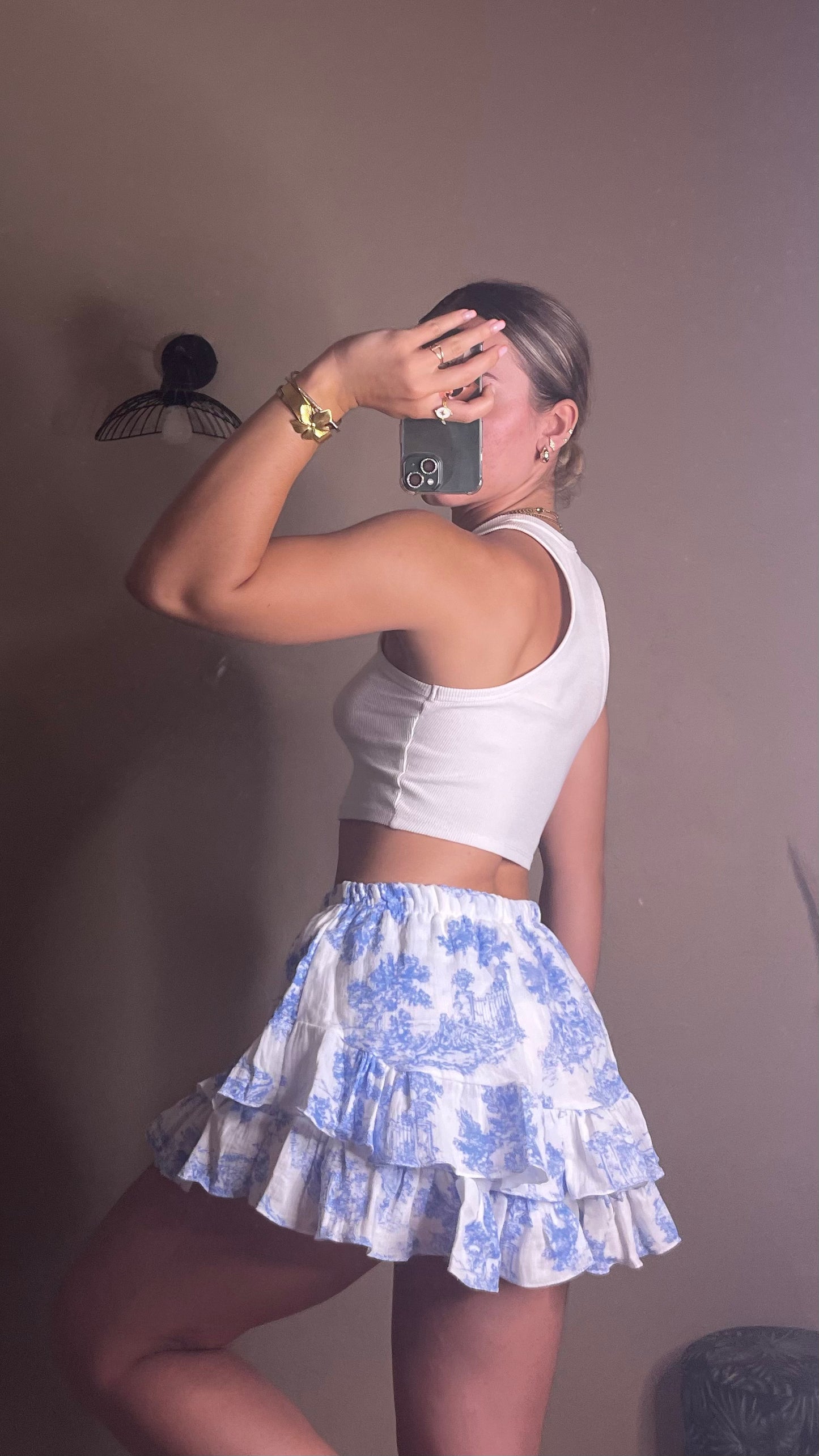 Jupe short Nazaré bleu